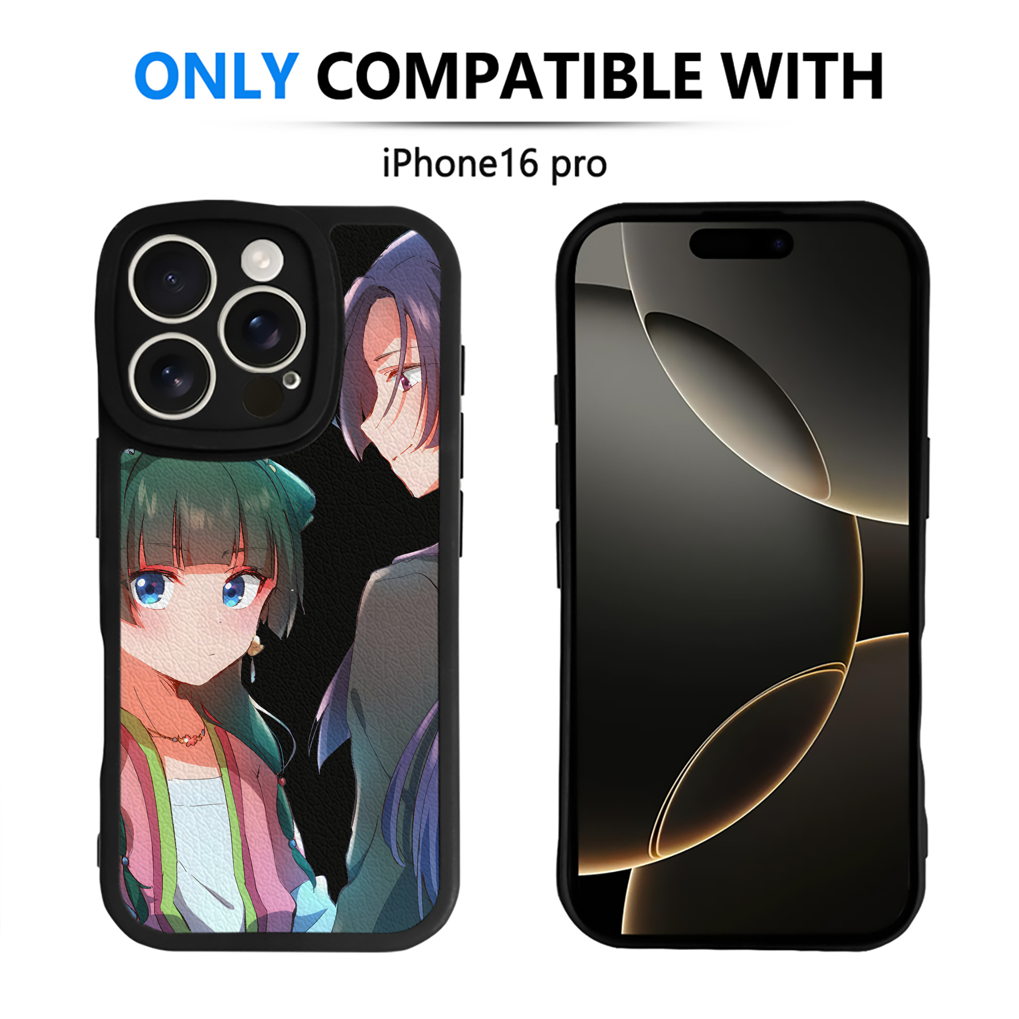 （画像用） 薬屋のひとりごと The Apothecary Diaries 【iPhone 16シリーズ対応】シリコンスマホケース（レザー調） 材質：シリコン
